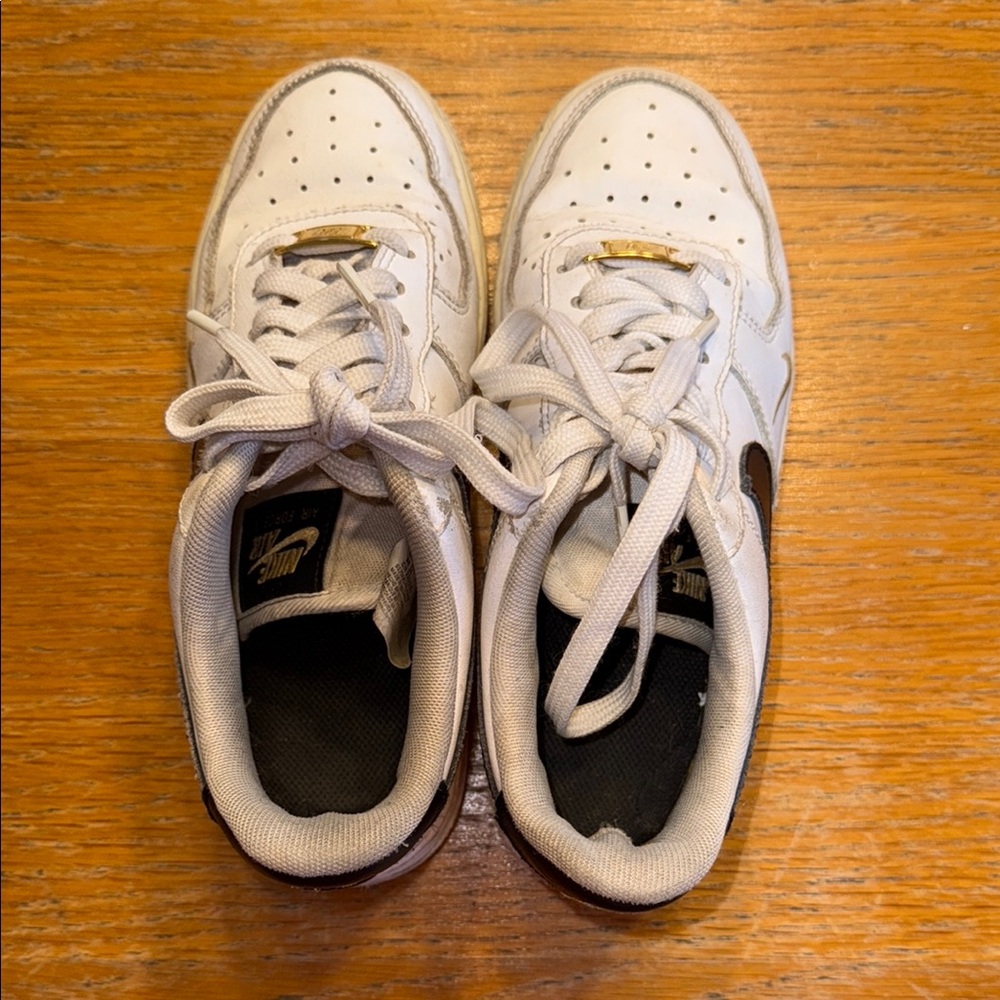 Nike White Sneakers Breathable Design Rubber Soles